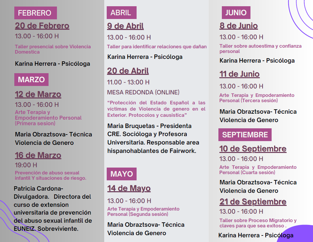 Brochure - Proyecto Ayuda Violencia Género